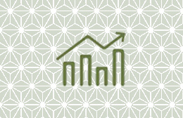 実績を表すグラフのマーク